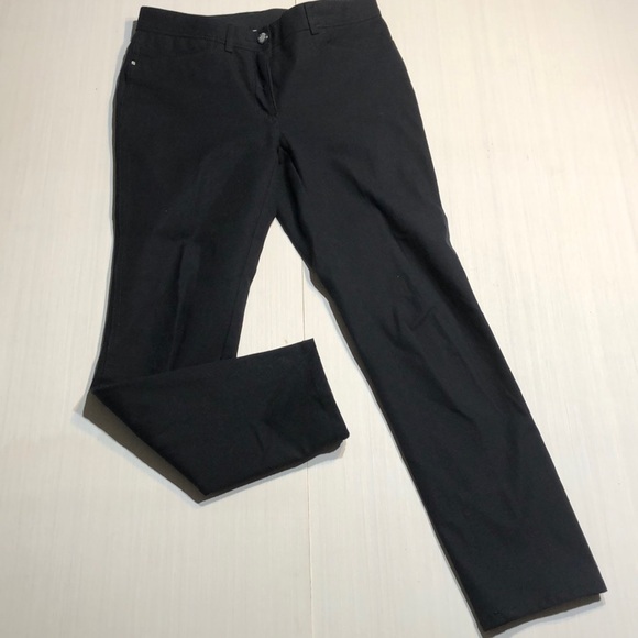 Chico’s So Slimming Stretchy Slim Straight Black Pants - Picture 2 of 8